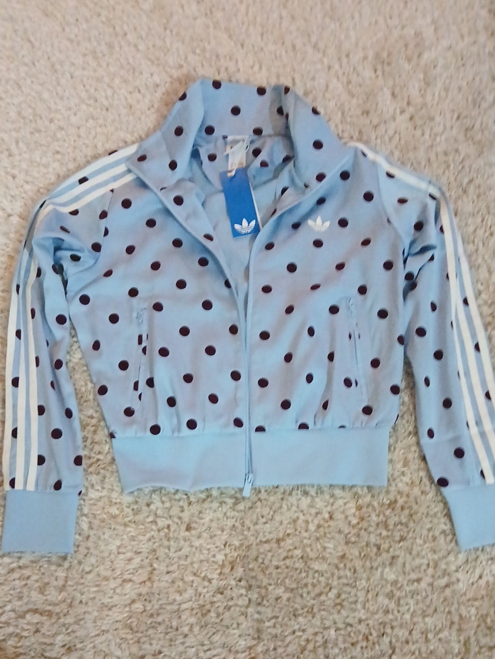 NWT ADIDAS POLKA DOT JACKET